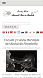 Mobile Screenshot of bandamunicipalalmedinilla.com