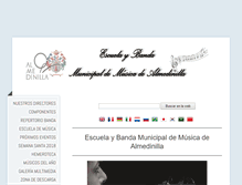 Tablet Screenshot of bandamunicipalalmedinilla.com